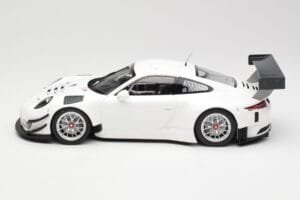 Porsche 911 991.1 GT3 R Bianco Con Cerchi Argento Minichamps 1:18 153166000 Pressofusione — immagine 3 di 6