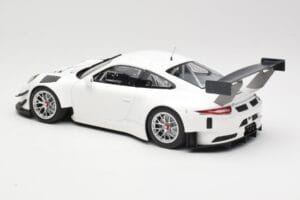 Porsche 911 991.1 GT3 R Bianco Con Cerchi Argento Minichamps 1:18 153166000 Pressofusione — immagine 5 di 6