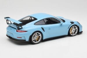 Porsche 911 991.1 GT3 RS Blu Cerchi Opachi Minichamps 1:18 153066235 Pressofusione — immagine 2 di 6