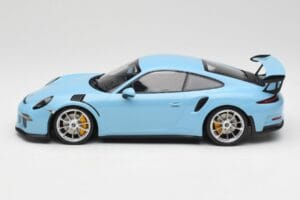 Porsche 911 991.1 GT3 RS Blu Cerchi Opachi Minichamps 1:18 153066235 Pressofusione — immagine 3 di 6