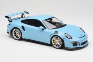 Porsche 911 991.1 GT3 RS Blu Cerchi Opachi Minichamps 1:18 153066235 Pressofusione — immagine 4 di 6