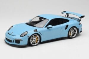 Porsche 911 991.1 GT3 RS Blu Cerchi Opachi Minichamps 1:18 153066235 Pressofusione