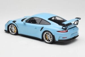 Porsche 911 991.1 GT3 RS Blu Cerchi Opachi Minichamps 1:18 153066235 Pressofusione — immagine 5 di 6