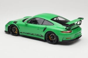 Porsche 911 991.1 GT3 RS Verde Cerchi Neri Minichamps 1:18 153066228 Pressofusione — immagine 5 di 6