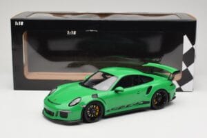 Porsche 911 991.1 GT3 RS Verde Cerchi Neri Minichamps 1:18 153066228 Pressofusione — immagine 6 di 6