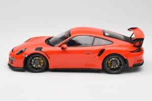 Porsche 911 991.1 GT3 RS Lava Orange Minichamps 1:18 155066220 Pressofusione — immagine 3 di 6