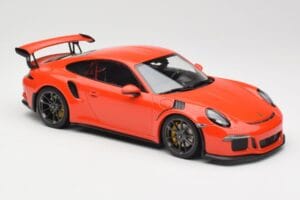 Porsche 911 991.1 GT3 RS Lava Orange Minichamps 1:18 155066220 Pressofusione — immagine 4 di 6