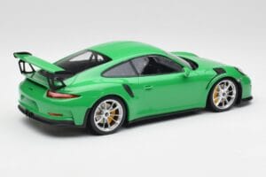 Porsche 911 991.1 GT3 RS Lizard Verde & Cerchi Argento Minichamps 1:18 153066229 Pressofusione — immagine 2 di 6