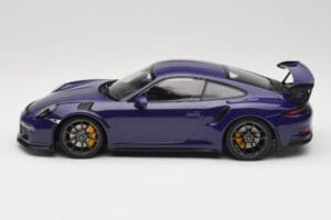 Porsche 911 991.1 GT3 RS Ultraviolet Minichamps 1:18 155066221 Pressofusione — immagine 3 di 6