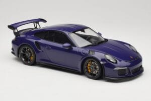 Porsche 911 991.1 GT3 RS Ultraviolet Minichamps 1:18 155066221 Pressofusione — immagine 4 di 6