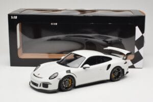 Porsche 911 991.1 GT3 RS Bianco Cerchi Neri Minichamps 1:18 153066224 Pressofusione — immagine 6 di 6