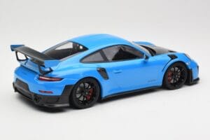 Porsche 911 991.2 GT2 RS Blu con Cerchi Neri Minichamps 1:18 155068308 Pressofusione — immagine 2 di 6