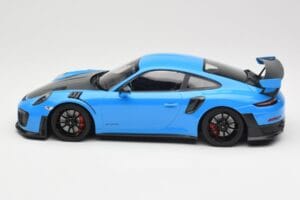 Porsche 911 991.2 GT2 RS Blu con Cerchi Neri Minichamps 1:18 155068308 Pressofusione — immagine 3 di 6