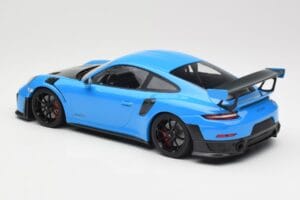 Porsche 911 991.2 GT2 RS Blu con Cerchi Neri Minichamps 1:18 155068308 Pressofusione — immagine 5 di 6