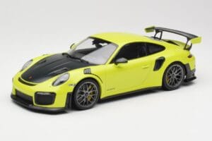 Porsche 911 991.2 GT2 RS Verde Lime con Cerchi Argento Minichamps 1:18 155068309 Pressofusione