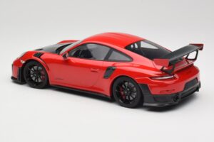 Porsche 911 GT2 RS 991.2 Rosso Cerchi Neri Minichamps 1:18 155968307 Pressofusione — immagine 5 di 6