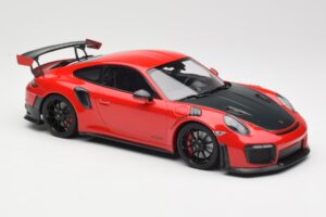 Porsche 911 GT2 RS 991.2 Rosso Cerchi Neri Minichamps 1:18 155068307 Pressofusione — immagine 4 di 6