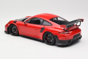 Porsche 911 GT2 RS 991.2 Rosso Cerchi Neri Minichamps 1:18 155068307 Pressofusione — immagine 5 di 6