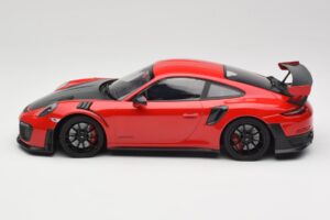 Porsche 911 GT2 RS 991.2 Rosso Cerchi Neri Minichamps 1:18 155968307 Pressofusione — immagine 3 di 6