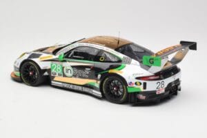 Porsche 911 991.2 GT3 R #28 Alegra Motorsports D. de Quesada / M. Morad Class Winners 24 Hours of Daytona 2017 Minichamps 1:1 — immagine 5 di 6