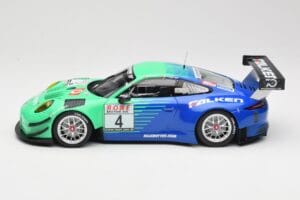 Porsche 911 991.2 GT3 R #4 Falken K. Bachler / M. Ragginger VLN Winner Round 6 2018 Minichamps 1:18 153186994 Pressofusione — immagine 3 di 6
