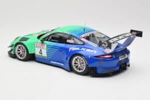Porsche 911 991.2 GT3 R #4 Falken K. Bachler / M. Ragginger VLN Winner Round 6 2018 Minichamps 1:18 153186994 Pressofusione — immagine 5 di 6