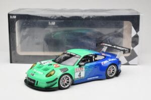 Porsche 911 991.2 GT3 R #4 Falken K. Bachler / M. Ragginger VLN Winner Round 6 2018 Minichamps 1:18 153186994 Pressofusione — immagine 6 di 6