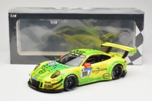 Porsche 911 991.2 GT3 R #911 Manthey Racing R. Dumas / F. Makowiecki 24 Hours of Nurburgring 2017 Minichamps 1:18 155176911 P — immagine 6 di 6