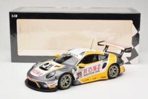 Porsche 911 991.2 GT3 R #99 Rowe Racing D. Olsen / M. Campbell 24 Hours of Spa 2019 Minichamps 1:18 155196099 Pressofusione — immagine 6 di 6