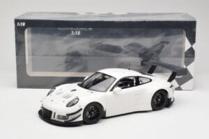 Porsche 911 991.2 GT3 R Bianco con Cerchi Neri Minichamps 1:18 155186900 Pressofusione — immagine 6 di 6