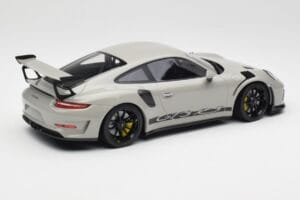 Porsche 911 991.2 GT3 RS Chalk Wording Cerchi Neri Minichamps 1:18 153068230 Pressofusione — immagine 2 di 6