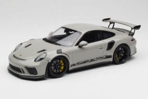 Porsche 911 991.2 GT3 RS Chalk Wording Cerchi Neri Minichamps 1:18 153068230 Pressofusione
