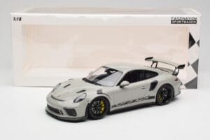 Porsche 911 991.2 GT3 RS Chalk Wording Cerchi Neri Minichamps 1:18 153068230 Pressofusione — immagine 6 di 6