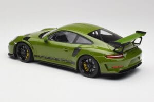 Porsche 911 991.2 GT3 RS Lizard Verde Con Cerchi Neri Minichamps 1:18 155068233 Pressofusione — immagine 5 di 6