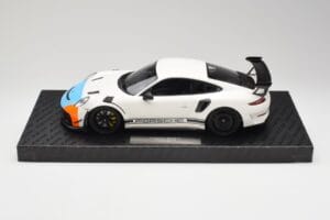 Porsche 911 991.2 GT3 RS Manthey Racing Bianco & Blu & Arancione Minichamps 1:18 MR-911-GT3RS-1805 Pressofusione