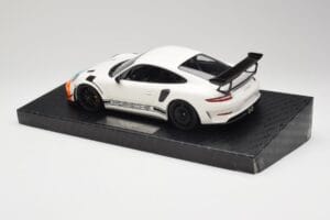 Porsche 911 991.2 GT3 RS Manthey Racing Bianco & Blu & Arancione Minichamps 1:18 MR-911-GT3RS-1805 Pressofusione — immagine 5 di 6