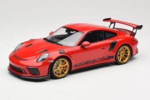 Porsche 911 991.2 GT3 RS Rosso con Cerchi Dorati Minichamps 1:18 155068220 Pressofusione
