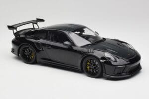Porsche 911 991.2 GT3 RS Weissach Package Nero & Cerchi Neri Minichamps 1:18 153068228 Pressofusione — immagine 4 di 6
