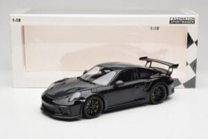 Porsche 911 991.2 GT3 RS Weissach Package Nero & Cerchi Neri Minichamps 1:18 153068228 Pressofusione — immagine 6 di 6