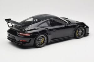 Porsche 911 991.2 GT3 RS Weissach Package Nero Cerchi Magnesio Argento Minichamps 1:18 153068229 Pressofusione — immagine 2 di 6