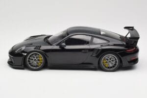 Porsche 911 991.2 GT3 RS Weissach Package Nero Cerchi Magnesio Argento Minichamps 1:18 153068229 Pressofusione — immagine 3 di 6