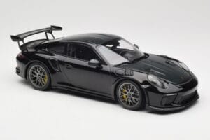 Porsche 911 991.2 GT3 RS Weissach Package Nero Cerchi Magnesio Argento Minichamps 1:18 153068229 Pressofusione — immagine 4 di 6