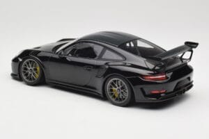 Porsche 911 991.2 GT3 RS Weissach Package Nero Cerchi Magnesio Argento Minichamps 1:18 153068229 Pressofusione — immagine 5 di 6