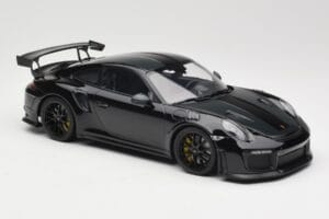 Porsche 911 991.2 GT3 RS Weissach Package Nero Con Cerchi Neri Minichamps 1:18 153068321 Pressofusione — immagine 4 di 6