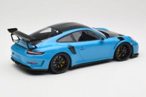 Porsche 911 991.2 GT3 RS Weissach Package Shark Blue Cerchi Magnesio Neri Minichamps 1:18 153068224 Pressofusione — immagine 2 di 6