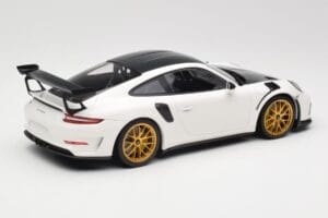 Porsche 911 991.2 GT3 RS Weissach Package Bianco Cerchi Magnesio Dorati Minichamps 1:18 153068238 Pressofusione — immagine 2 di 6