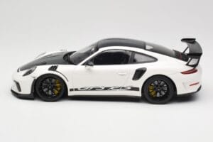 Porsche 911 991.2 GT3 RS Weissach Package Bianco Wording Cerchi Magnesio Neri Minichamps 1:18 153068225 Pressofusione — immagine 3 di 6