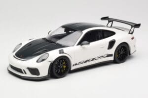 Porsche 911 991.2 GT3 RS Weissach Package Bianco Wording Cerchi Magnesio Neri Minichamps 1:18 153068225 Pressofusione