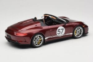 Porsche 911 991.2 Speedster Heritage Edition Cherry Metallic GT Spirit 1:18 GT929 Resina — immagine 2 di 6