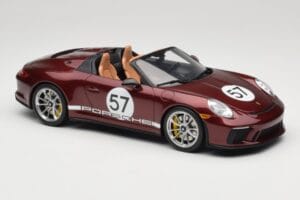 Porsche 911 991.2 Speedster Heritage Edition Cherry Metallic GT Spirit 1:18 GT929 Resina — immagine 4 di 6